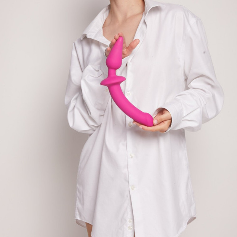 Dildo E Plug Anale Strapon Me Switch Plug In Semi Realistic Dildo Fucsia
