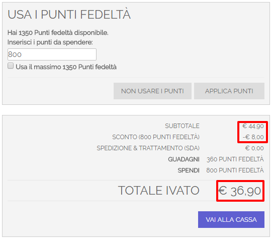 punti fedeltà