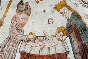 scena di affresco in cui Gesù viene circonciso