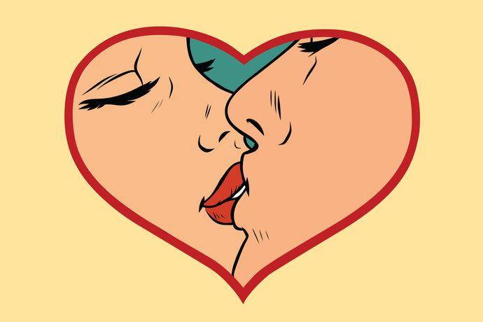 il bacio trasmette passione