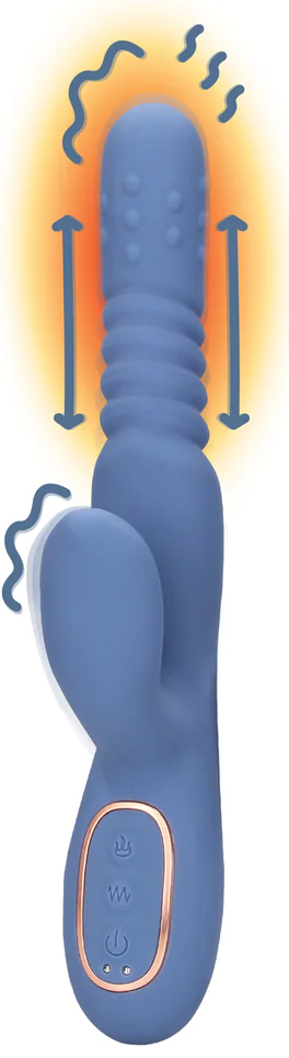 Warming Rotating Beads and Thrusting Rabbit Vibrator