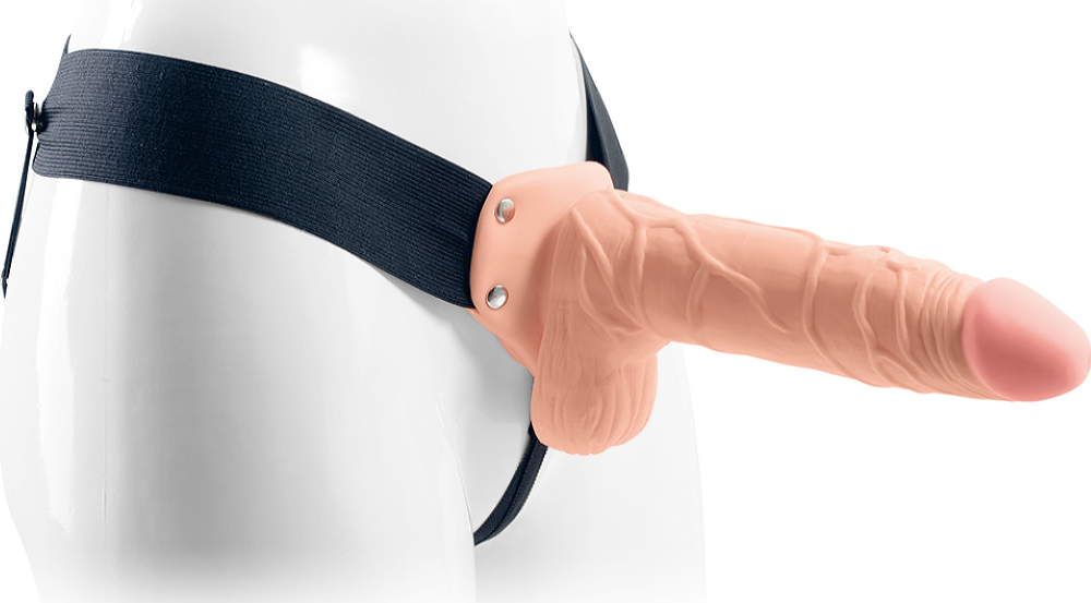 Real Rapture Strap-on Vibrante 8 with Balls