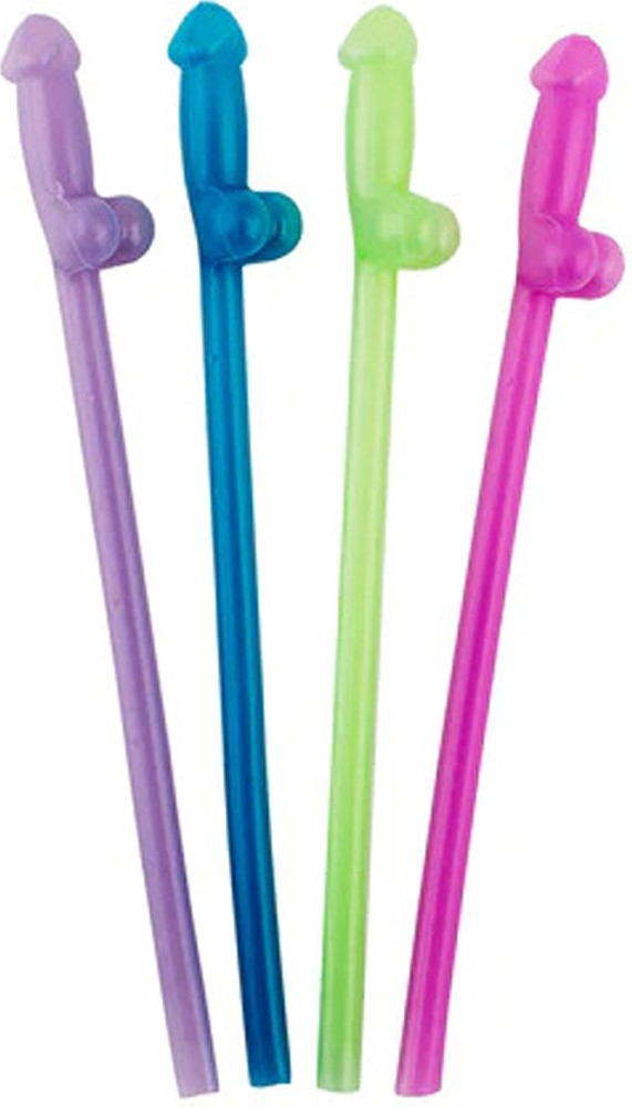 Glow-in-the-Dark Naughty Straws