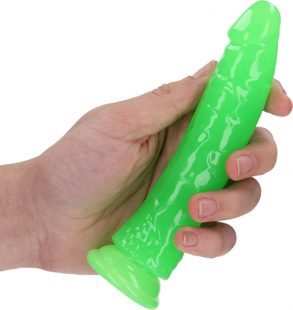 Slim Dildo Suction Cup Glow in the Dark 6''