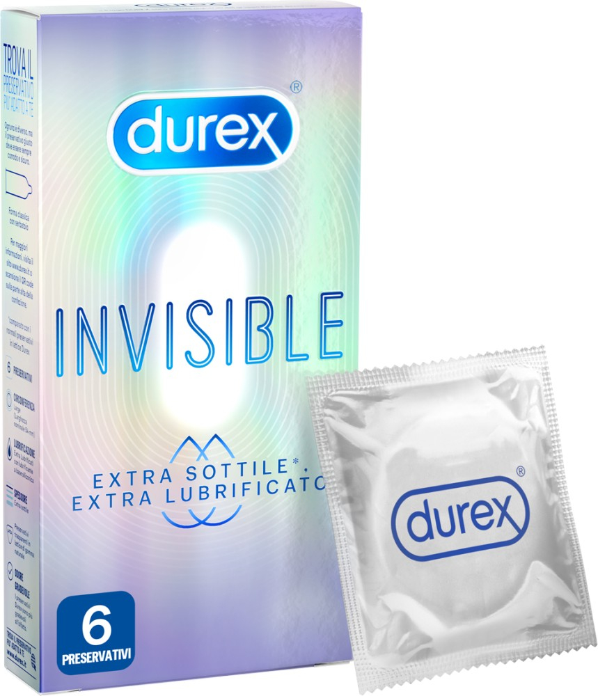 Invisible Extra Lube - 6 pezzi