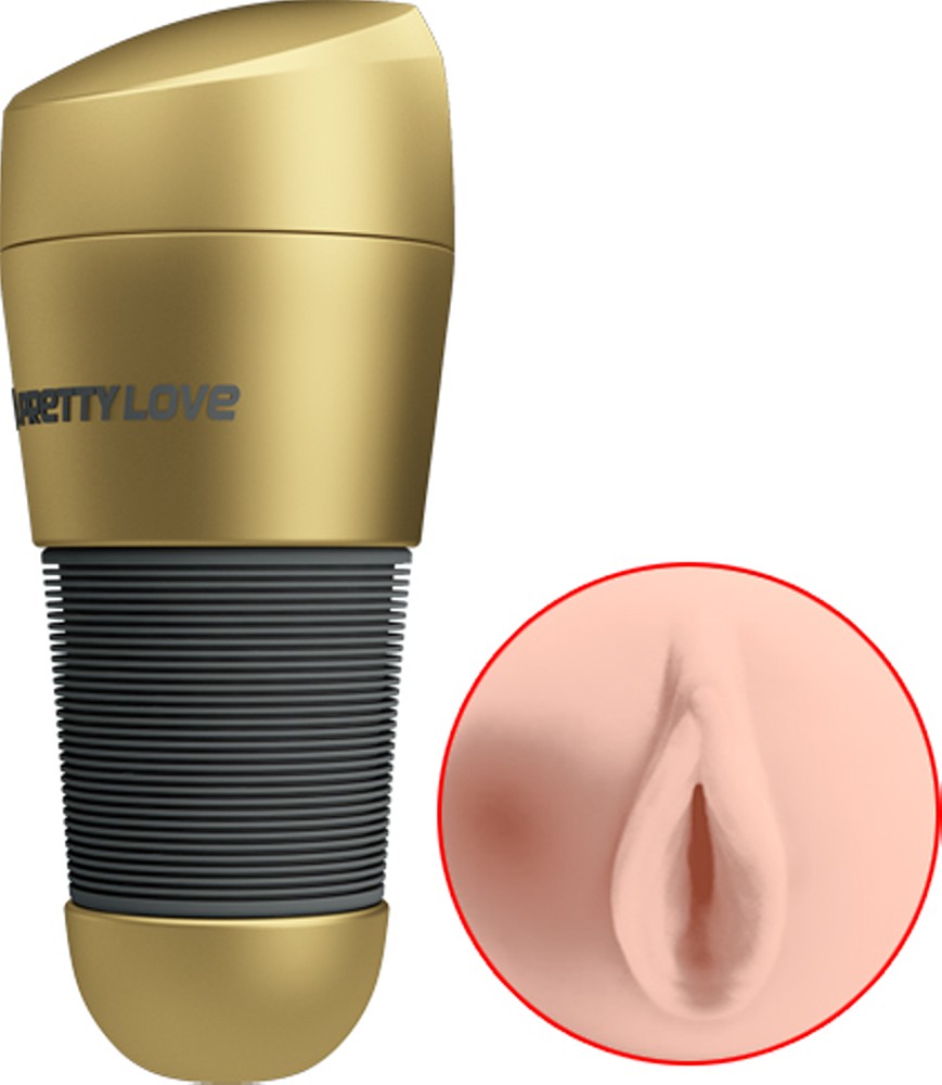 Kitty Vagina Masturbator Flesh - Gold