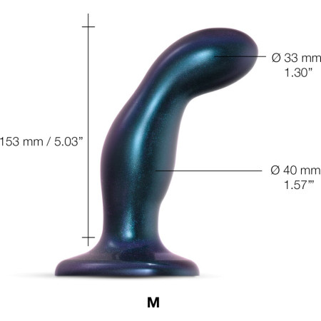 Dildo con ventosa in silicone liquido Strapon-me Dildo Plug Snaky - M