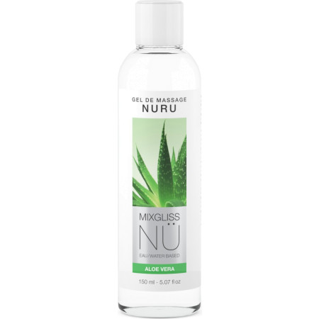 Gel vegano per massaggi nuru Mixgliss Nu Aloe Vera