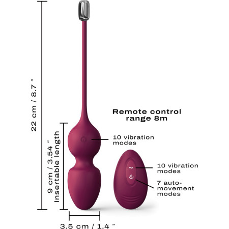 Palline vaginali vibranti Love Balls Dorcel