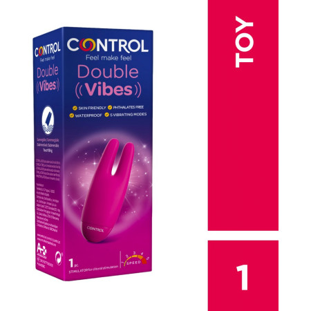 Stimolatore clitorideo Control Double Vibes
