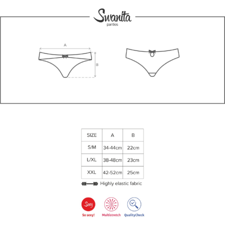 Mutandine sexy Swanita Panties White Obsessive