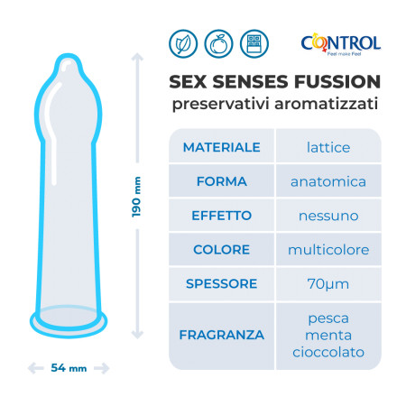 Control Sex Senses Fussion preservativi aromatizzati
