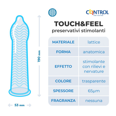 Control 2in1 Touch&Feel Easy Way: preservativi stimolanti con applicatore