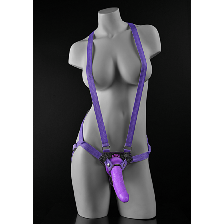 Imbracatura harness con dildo 7" Strap-On Suspender Harness Set Dillio