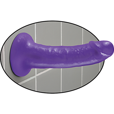 Dildo con ventosa Purple  6 Inch Slim Dillio Pipedream