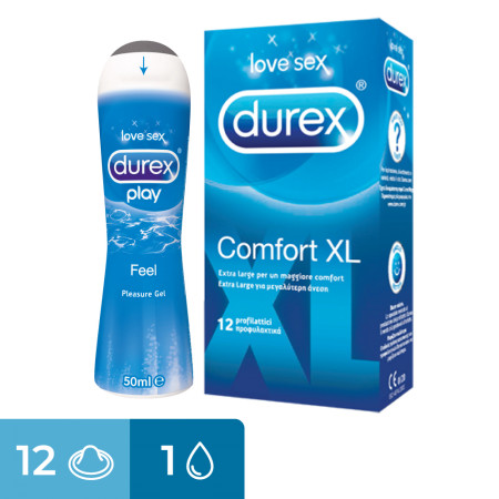 Kit preservativi XL e lubrificante Kit XL Feeling Durex