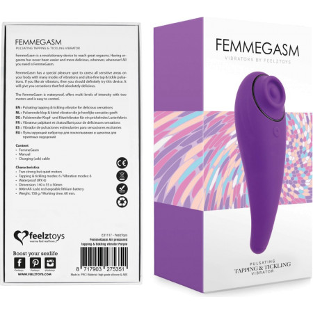 Sex toys femminile stimolatore clitoride e vibratore Feelztoys Femmegasm