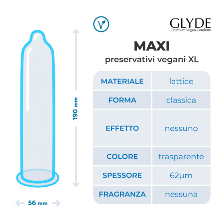 Preservativi sottili xl Ultra Maxi Glyde