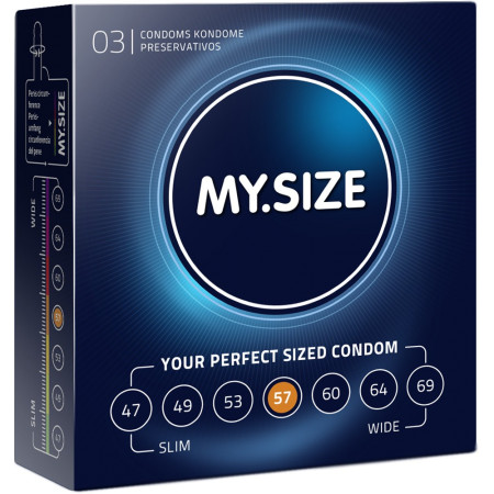 Preservativi Mysize 57mm - presrvativi su misura