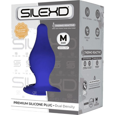 Plug anale Silexd Premium Silicone Plug Model 2 Blu