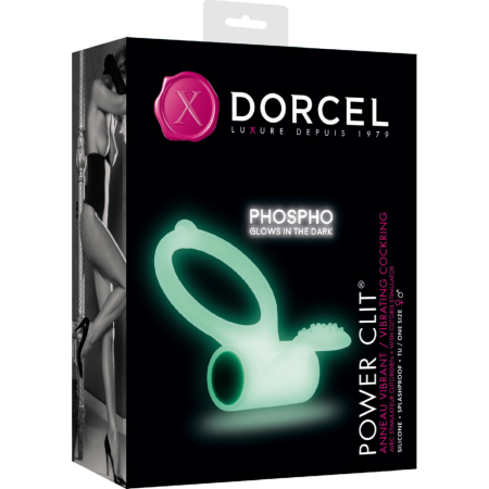 Anello fallico vibrante Power Clit Phospho Dorcel