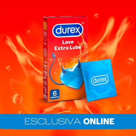 Preservativi classici extralubrificati Durex Love Extra Lube