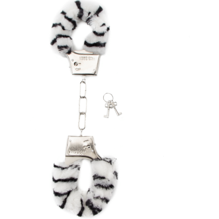 Manette sexy con peluche Furry Handcuff Zebra Shots Toys