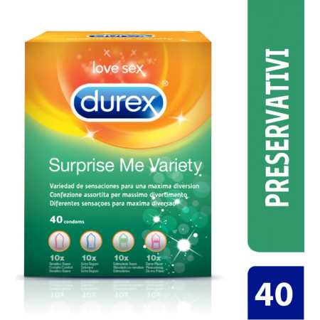 Preservativi misti Surprise Me Variety Box Durex