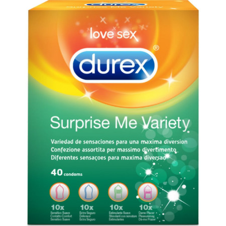 Preservativi misti Surprise Me Variety Box Durex