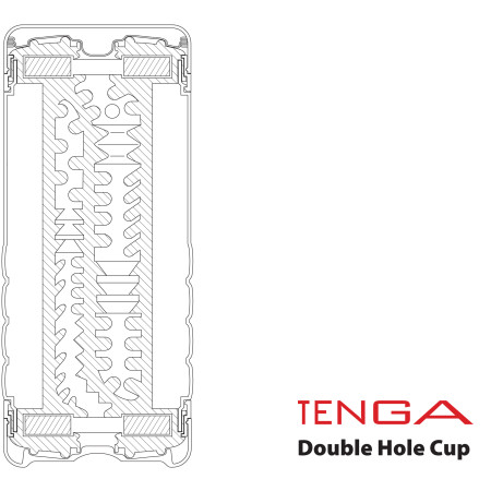 Tenga Double Hole - masturbatore per uomo