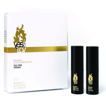YesForLov Ice/Hot Kisses - 2 rossetti effetto freddo/caldo
