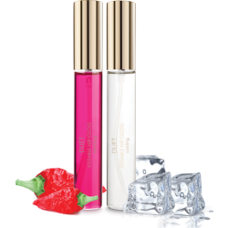 Lucidalabbra eccitante Duet Kissable Nip Gloss Cooling e Warming Bijoux Indiscrets