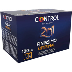 Control Finissimo 2 in 1 - 100 pezzi preservativi sottili e lubrificante
