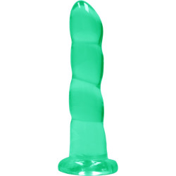 Dildo con ventosa RealRock 7'' Non Realistic Dildo Suction Cup - Turchese