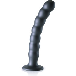 Dildo con ventosa Ouch! Beaded G-Spot Dildo 8'' - Grigio