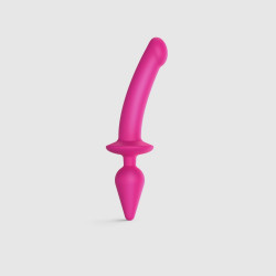 Dildo e plug anale Strapon-me Switch Plug-in Semi-Realistic Dildo Fucsia