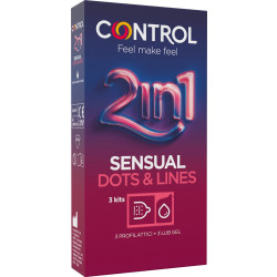 Control 2in1 Touch&Feel Easy Way: preservativi stimolanti con applicatore