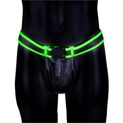 Sospensorio fluorescente Buckle Jock Strap Glow in the Dark Ouch!