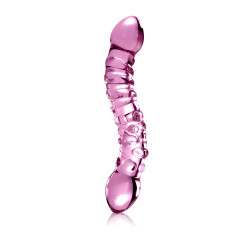 Doppio dildo in vetro Icicles N.55 Pipedream