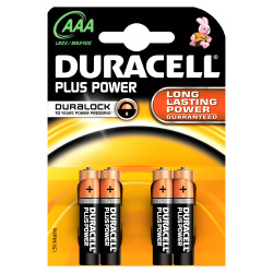 Duracell Plus Power AAA - 4 batterie LR03 MN2400