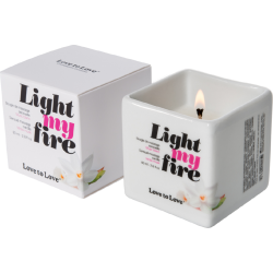 Candela da massaggio Light My Fire Muschio Bianco Love to Love