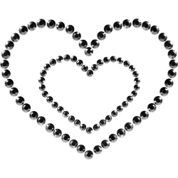 Copricapezzoli Bijoux Indiscrets Mimi Heart Nero