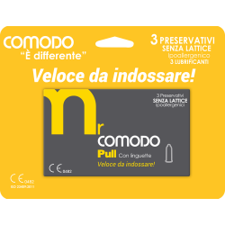 mrComodo Pull - preservativi anallergici con applicatore