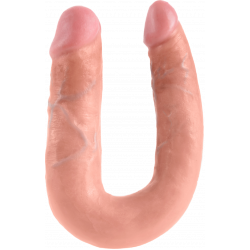Dildo King Cock Double Trouble Medium Rosa cipria