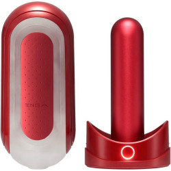 Masturbatore uomo Tenga Flip Zero Red & Warmer Set