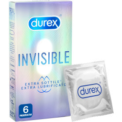 Preservativi ultrasottili Invisible Extra Lube Durex