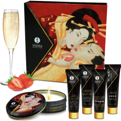 Kit del piacere Geisha Secret Kit -  Sparkling Wine Strawberry Shunga