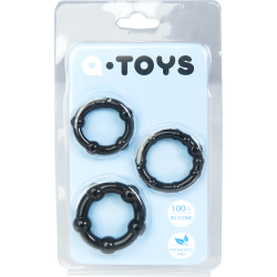 Cockring A-Toys Cockring-Set Nero
