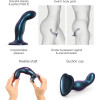 Dildo con ventosa in silicone liquido Strapon-me Dildo Plug Snaky - M