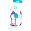 Glas Amethyst Rain - plug anale in vetro